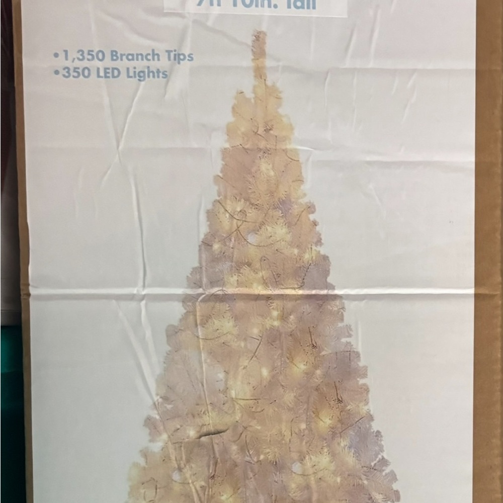 7ft Pre-Lit Christmas Tree with LED Lights